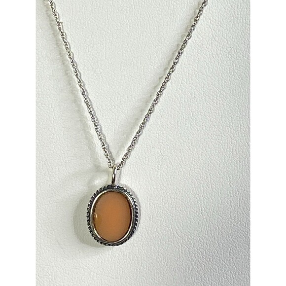 Vintage Sterling Silver 925 Cameo Pendant - Picture 3 of 9